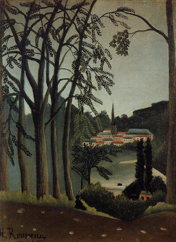 Vista de Saint Cloud (Henri Rousseau) - Reprodução com Qualidade Museu
