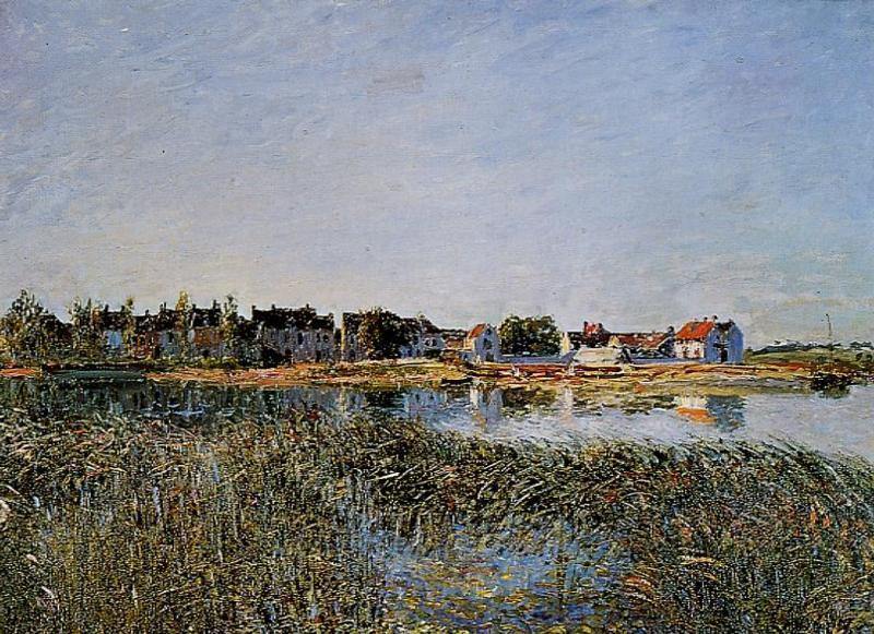 Vista de São Mamede (Alfred Sisley) - Reprodução com Qualidade Museu