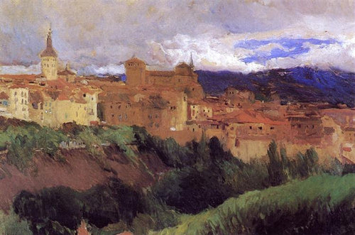 Vista de Segóvia (Joaquin Sorolla) - Reprodução com Qualidade Museu