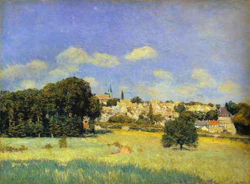 Vista de St Cloud (Alfred Sisley) - Reprodução com Qualidade Museu