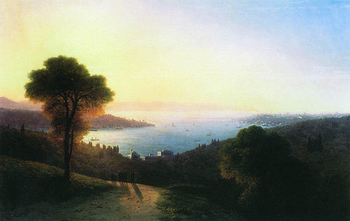Vista do Bósforo (Ivan Aivazovsky) - Reprodução com Qualidade Museu