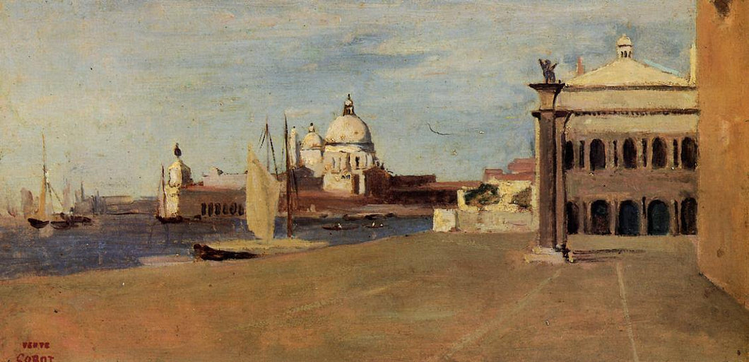 Vista do Grande Canal de Veneza, do Riva Degli Schiavone