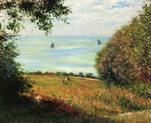 Vista do mar de Villerville (Gustave Caillebotte) - Reprodução com Qualidade Museu
