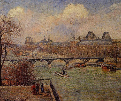 Vista do Sena a partir do terraço elevado do Pont Neuf (Camille Pissarro) - Reprodução com Qualidade Museu