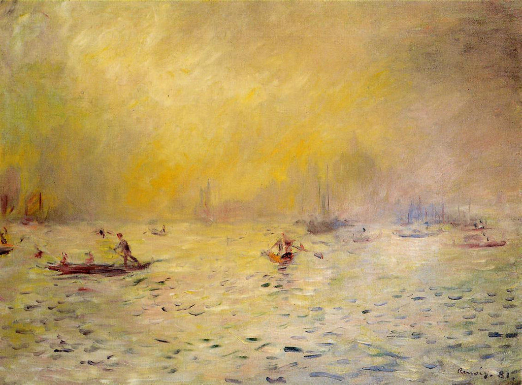 Vista de Veneza, nevoeiro (Pierre-Auguste Renoir) - Reprodução com Qualidade Museu
