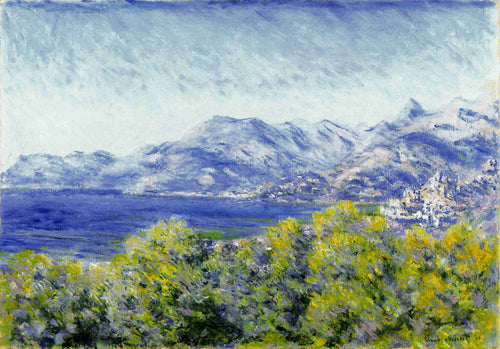 Vista de Ventimiglia (Claude Monet) - Reprodução com Qualidade Museu