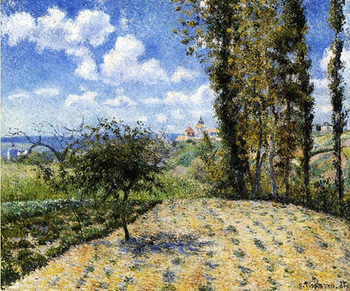 Vista em direção à prisão de Pontoise, na primavera (Camille Pissarro) - Reprodução com Qualidade Museu