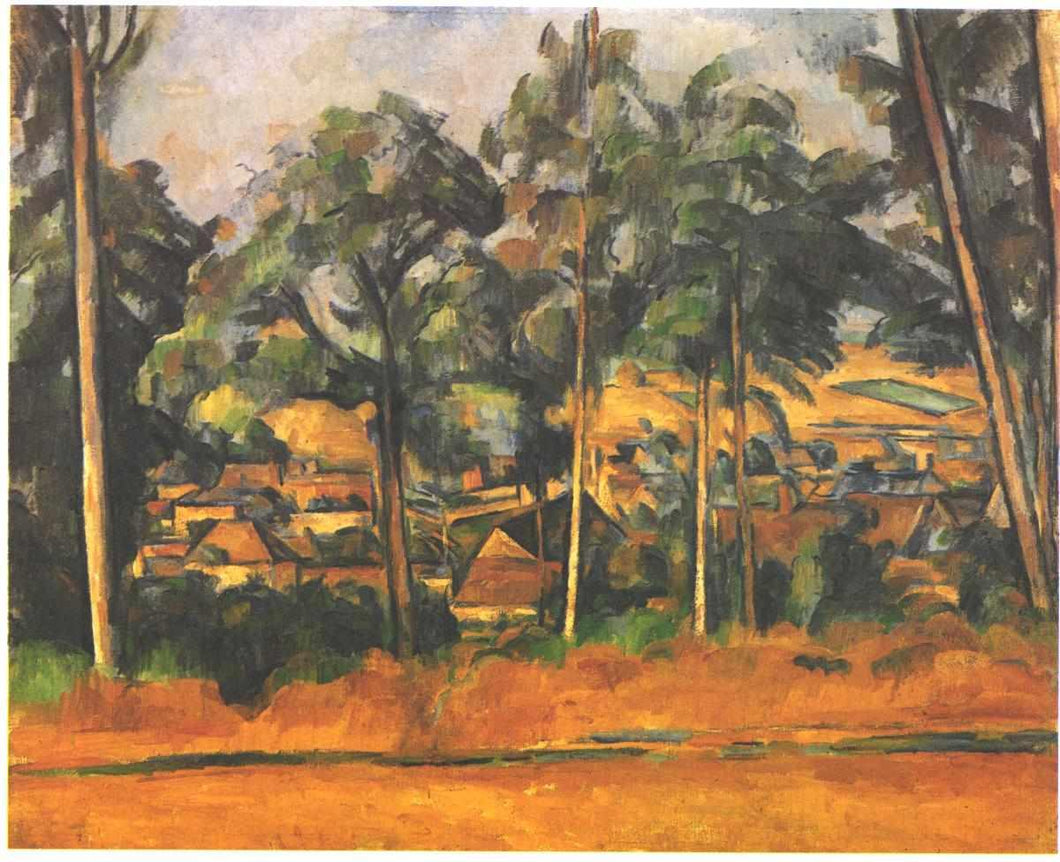 Aldeia na Provença (Paul Cézanne) - Reprodução com Qualidade Museu