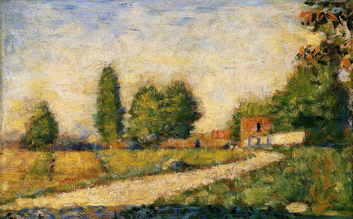 The Edge Of The Village (Georges Seurat) - Reprodução com Qualidade Museu
