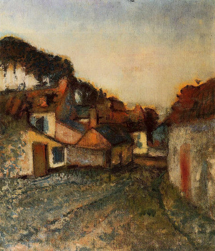 Village Street (Edgar Degas) - Reprodução com Qualidade Museu