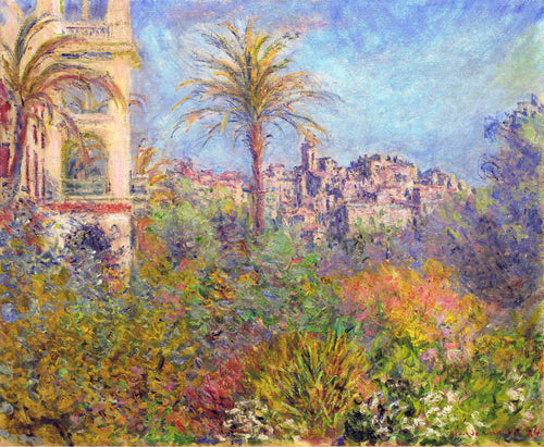 Villas em Bordighera (Claude Monet) - Reprodução com Qualidade Museu