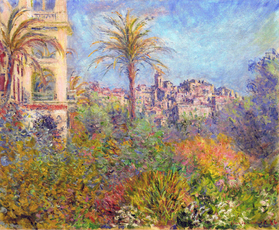 Villas em Bordighera (Claude Monet) - Reprodução com Qualidade Museu