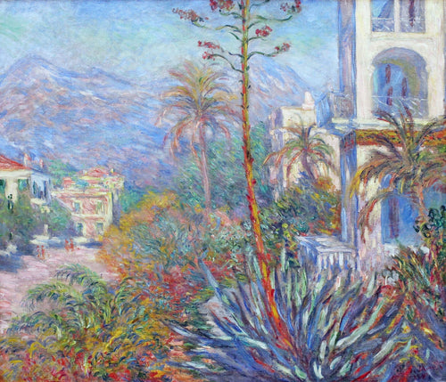 Villas em Bordighera (Claude Monet) - Reprodução com Qualidade Museu