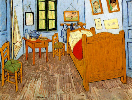 Quarto Vincents em Arles (Vincent Van Gogh) - Reprodução com Qualidade Museu