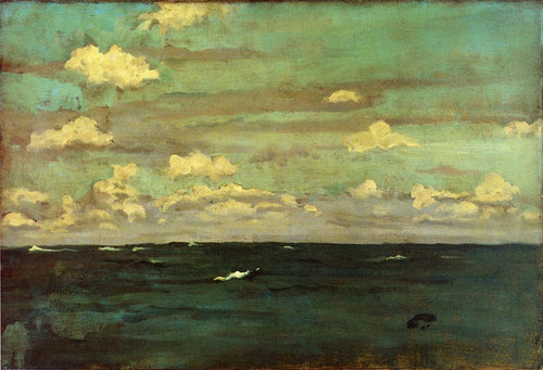 Violet And Silver - The Deep Sea (James Abbott McNeill Whistler) - Reprodução com Qualidade Museu
