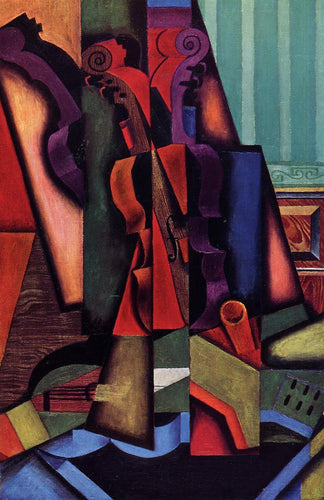 Violino e violão (Juan Gris) - Reprodução com Qualidade Museu