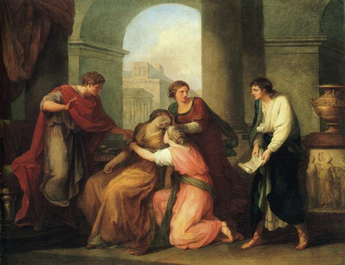 Virgílio lendo a Eneida para Augusto e Otávia - Replicarte