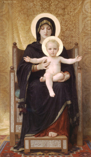Virgem e o Menino (William-Adolphe Bouguereau) - Reprodução com Qualidade Museu