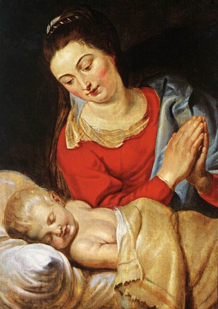 Virgem e o Menino (Peter Paul Rubens) - Reprodução com Qualidade Museu