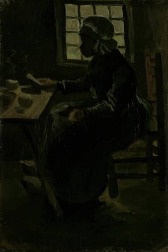 Mulher camponesa comendo (Vincent Van Gogh) - Reprodução com Qualidade Museu