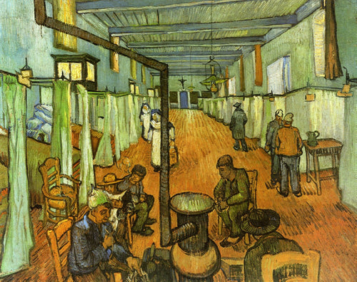 Enfermaria no hospital em Arles (Vincent Van Gogh) - Reprodução com Qualidade Museu