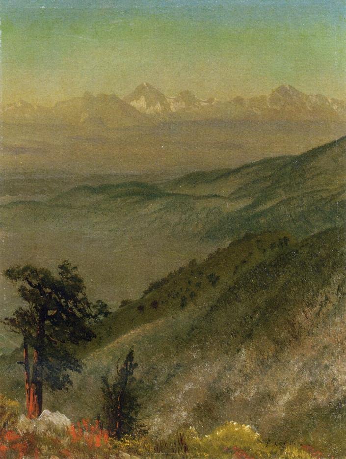 Montanhas Wasatch (Albert Bierstadt) - Reprodução com Qualidade Museu