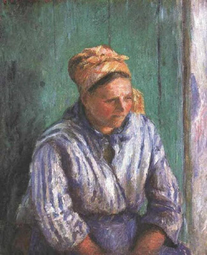 Estudo de lavadeira (Camille Pissarro) - Reprodução com Qualidade Museu