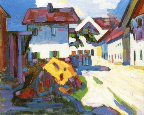 Rua em Murnau (Wassily Kandinsky) - Reprodução com Qualidade Museu