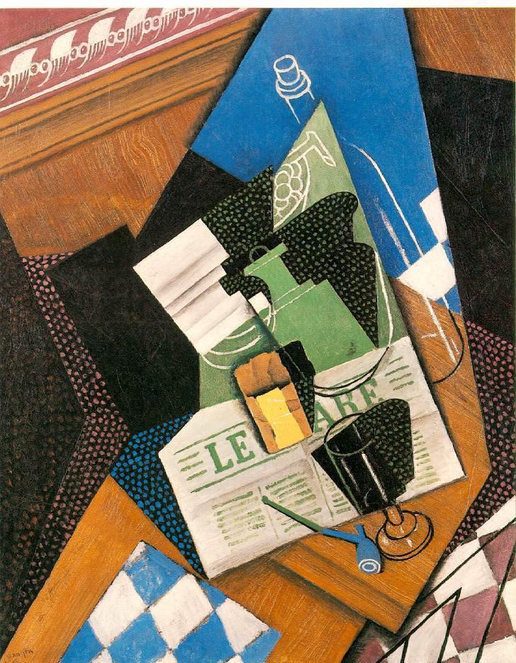 Waterbottle Fruitdish (Juan Gris) - Reprodução com Qualidade Museu