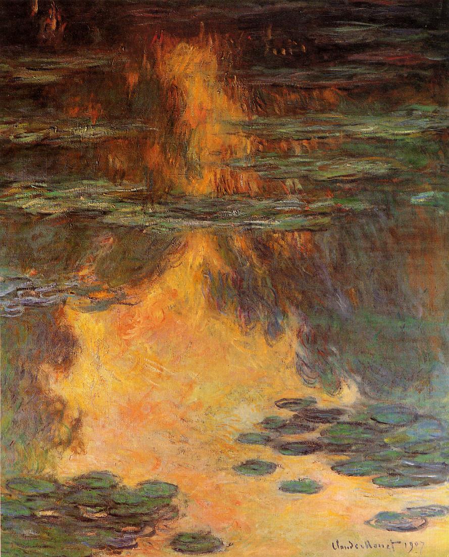 Lírios (Claude Monet) - Reprodução com Qualidade Museu