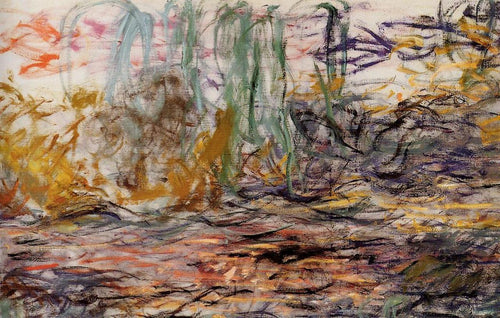 Nenúfares - Metade Esquerda (Claude Monet) - Reprodução com Qualidade Museu
