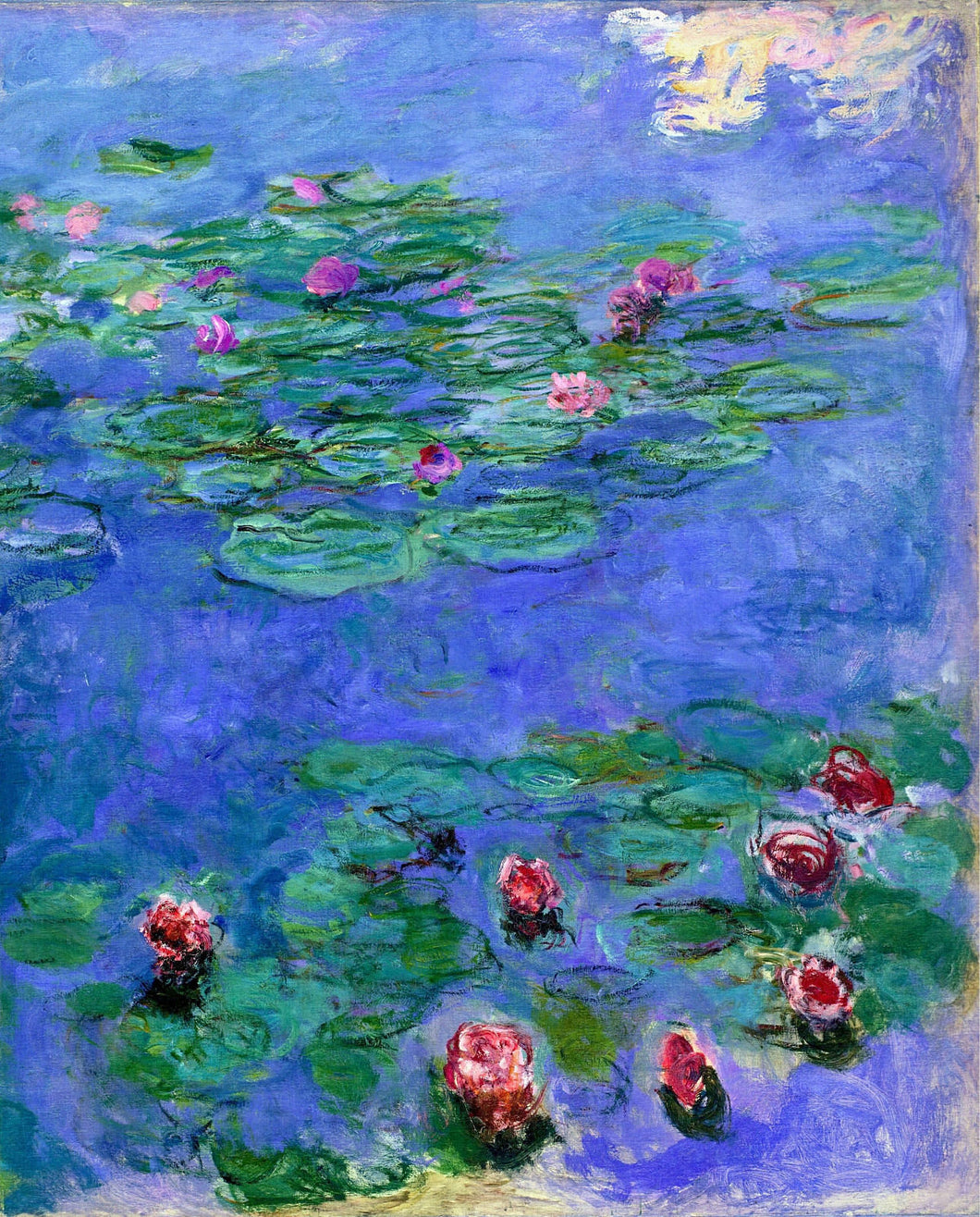 Nenúfares Vermelho (Claude Monet) - Reprodução com Qualidade Museu