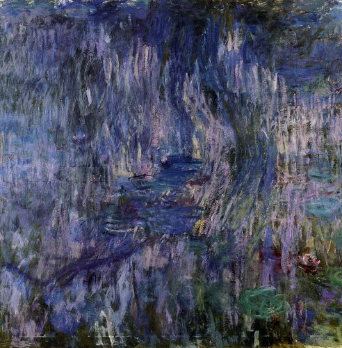 Nenúfares, reflexo de um salgueiro-chorão (Claude Monet) - Reprodução com Qualidade Museu