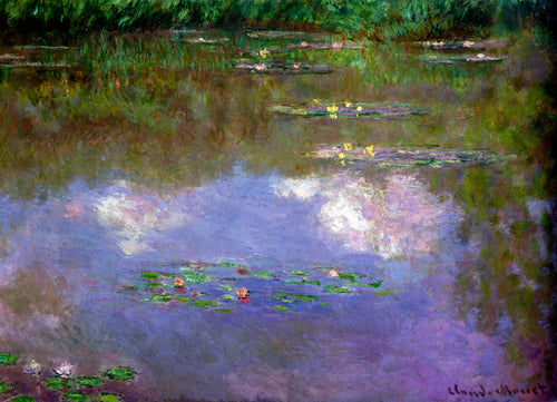 Lírios de água, as nuvens (Claude Monet) - Reprodução com Qualidade Museu