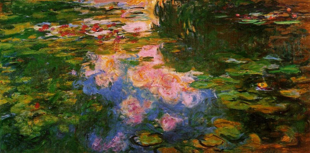 Water Lily Pond (Claude Monet) - Reprodução com Qualidade Museu