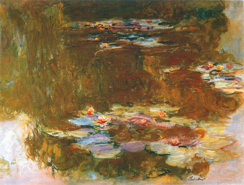 Water Lily Pond (Claude Monet) - Reprodução com Qualidade Museu