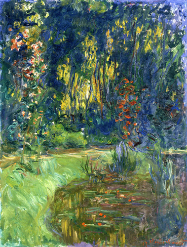 Water Lily Pond em Giverny (Claude Monet) - Reprodução com Qualidade Museu