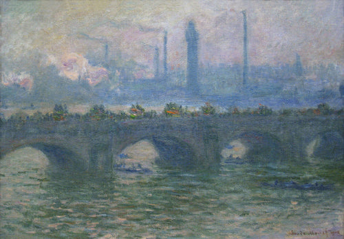 Waterloo Bridge (Claude Monet) - Reprodução com Qualidade Museu