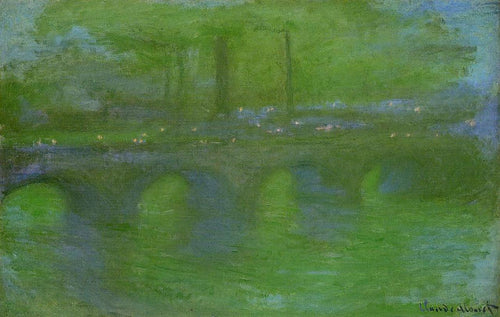 Ponte Waterloo, amanhecer (Claude Monet) - Reprodução com Qualidade Museu