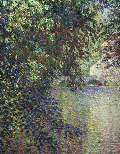 Moinho de água em Limetz (Claude Monet) - Reprodução com Qualidade Museu