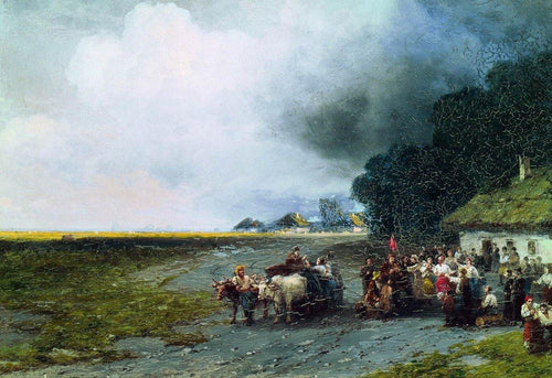 Casamento na Ucrânia (Ivan Aivazovsky) - Reprodução com Qualidade Museu