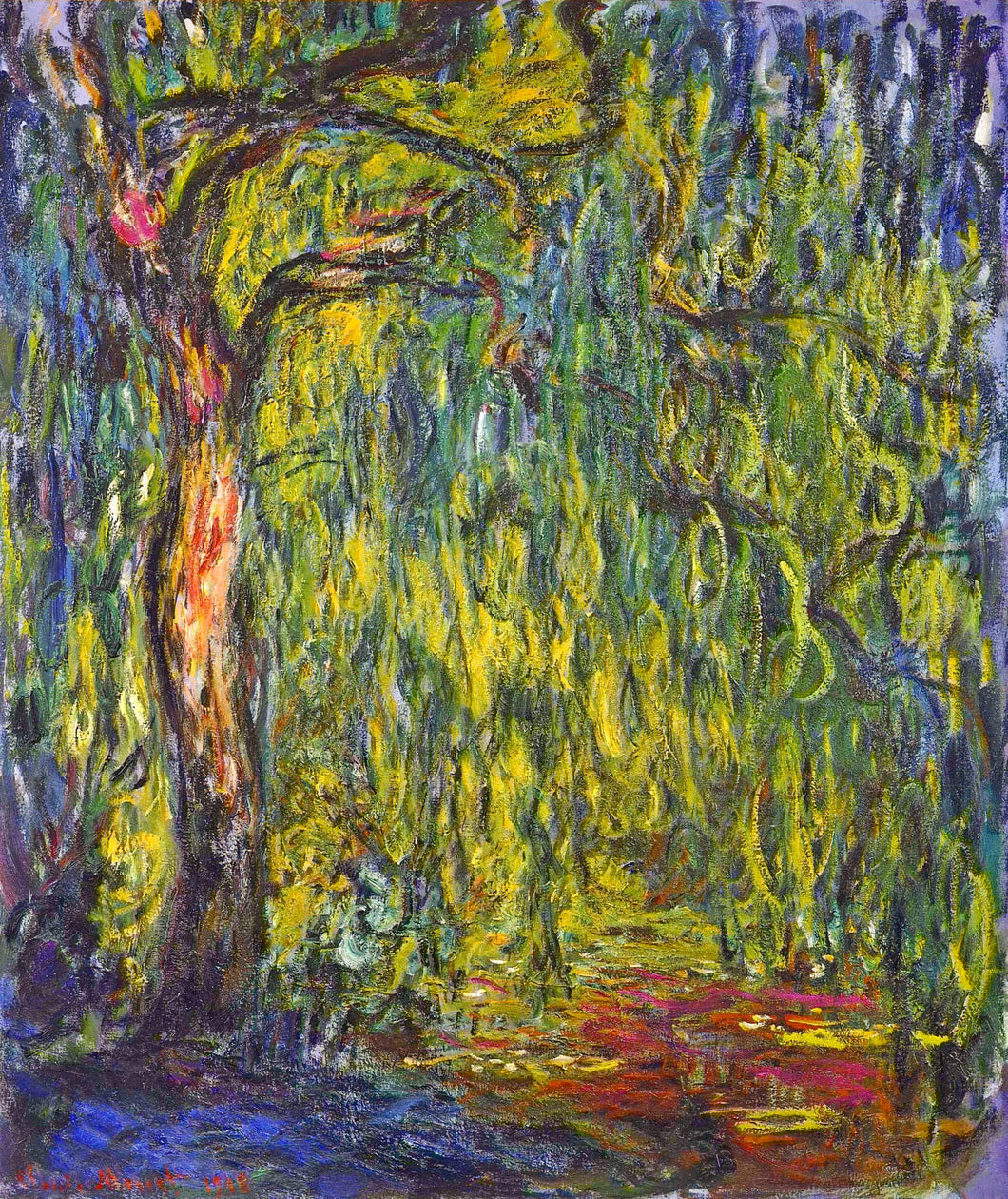 Weeping Willow (Claude Monet) - Reprodução com Qualidade Museu