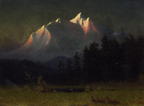 Paisagem Ocidental (Albert Bierstadt) - Reprodução com Qualidade Museu