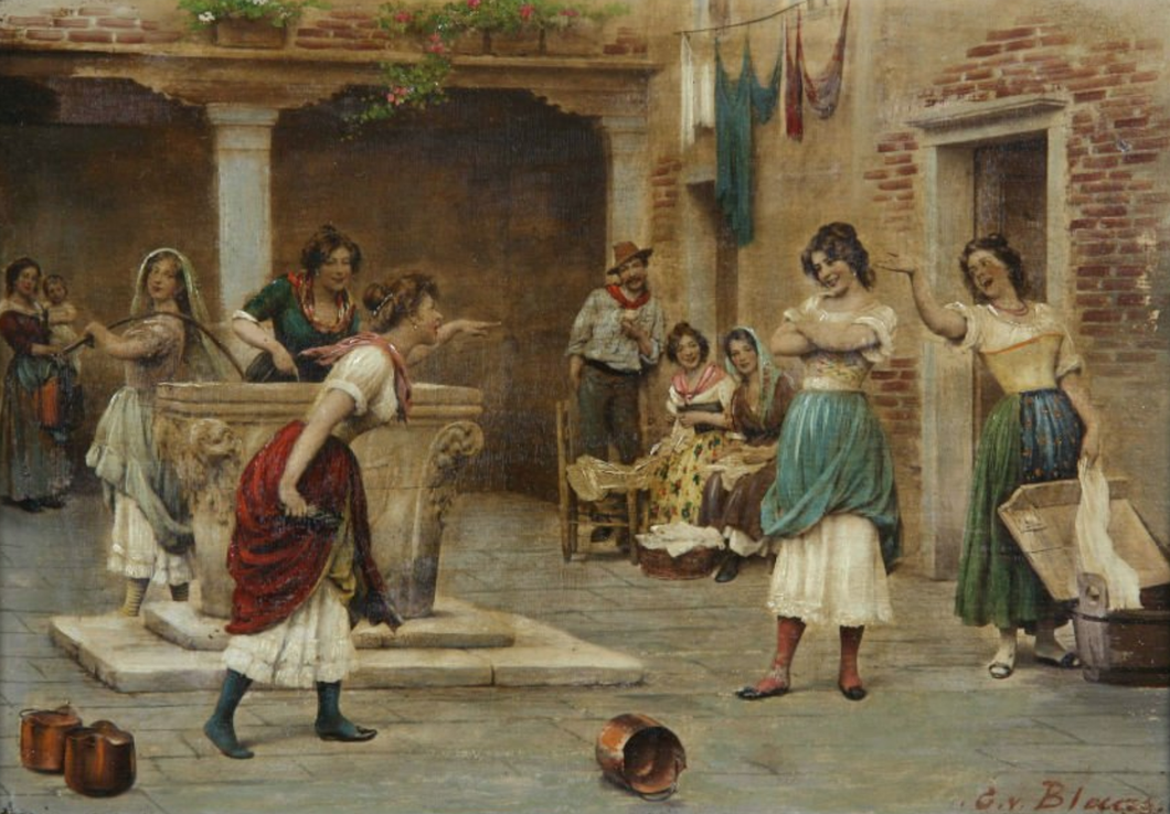 Venetian Ladies Argruing - Replicarte