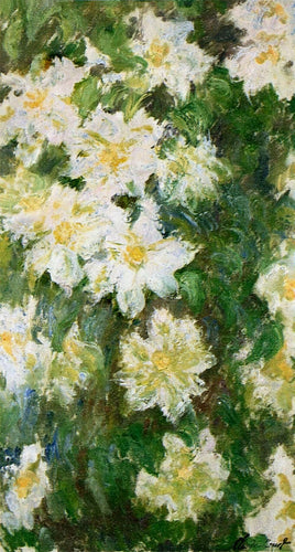Clematis Branco (Claude Monet) - Reprodução com Qualidade Museu