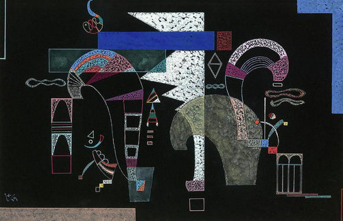 La Forme Blanche (Wassily Kandinsky) - Reprodução com Qualidade Museu