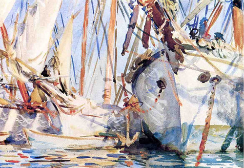 Navios Brancos (John Singer Sargent) - Reprodução com Qualidade Museu