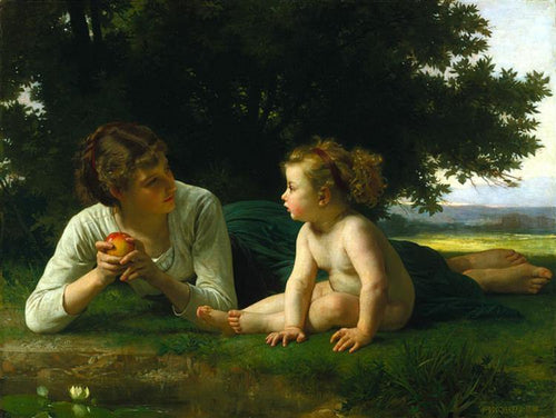 Tentação (William-Adolphe Bouguereau) - Reprodução com Qualidade Museu