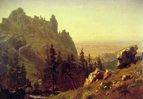 País de Wind River (Albert Bierstadt) - Reprodução com Qualidade Museu