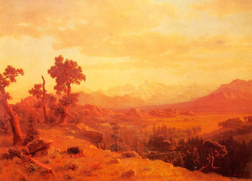 País de Wind River (Albert Bierstadt) - Reprodução com Qualidade Museu